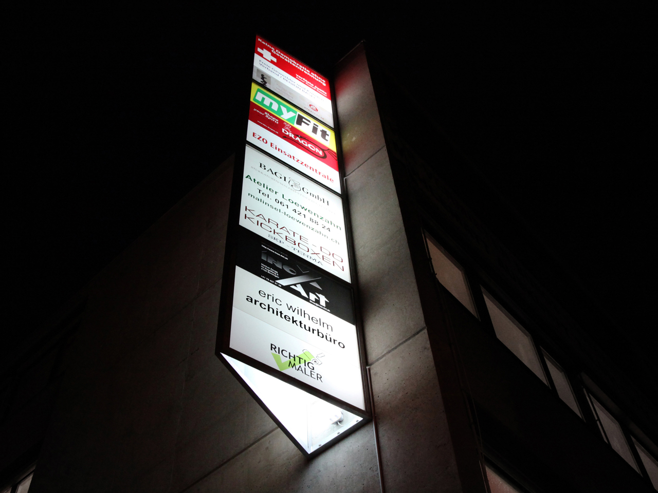 Illuminated advertising